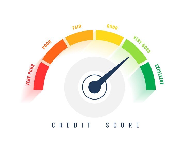 digital credit score scale gauge finance report 1017 53369