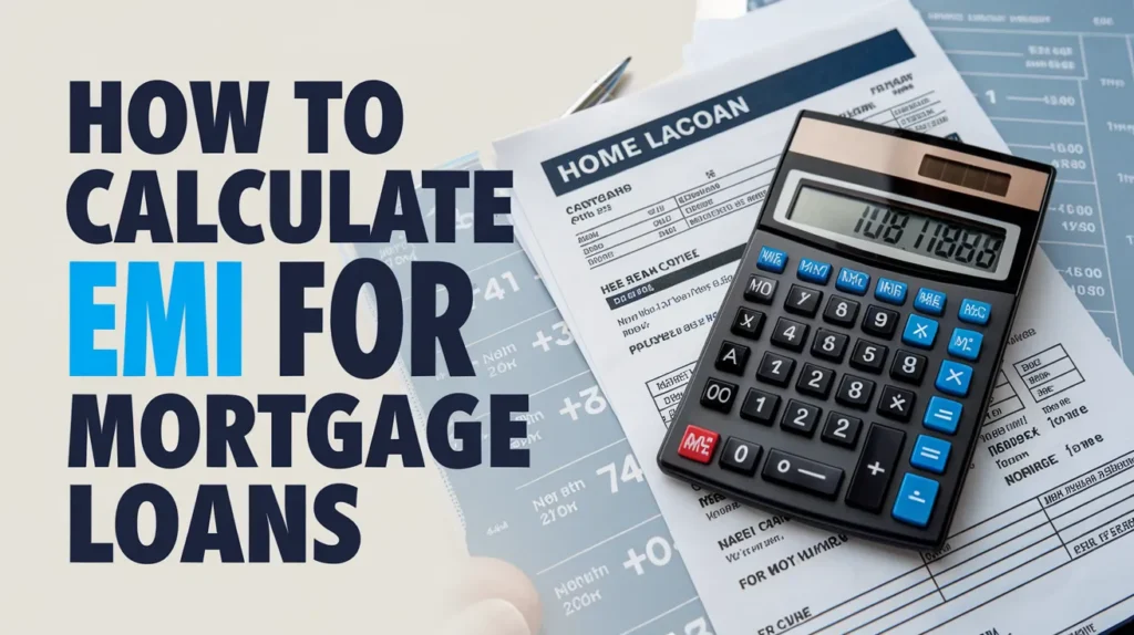 calculate EMI for mortgage loans