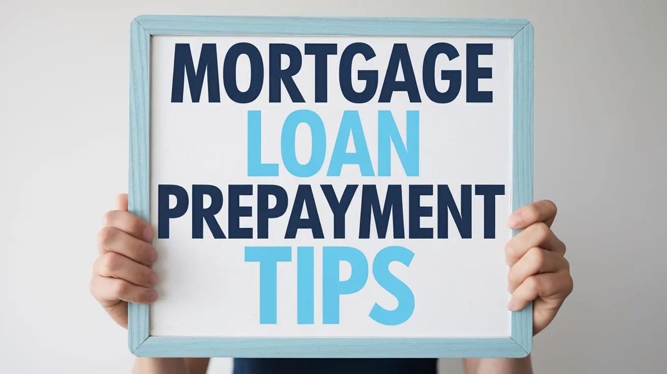 prepayment tips for mortgage loans