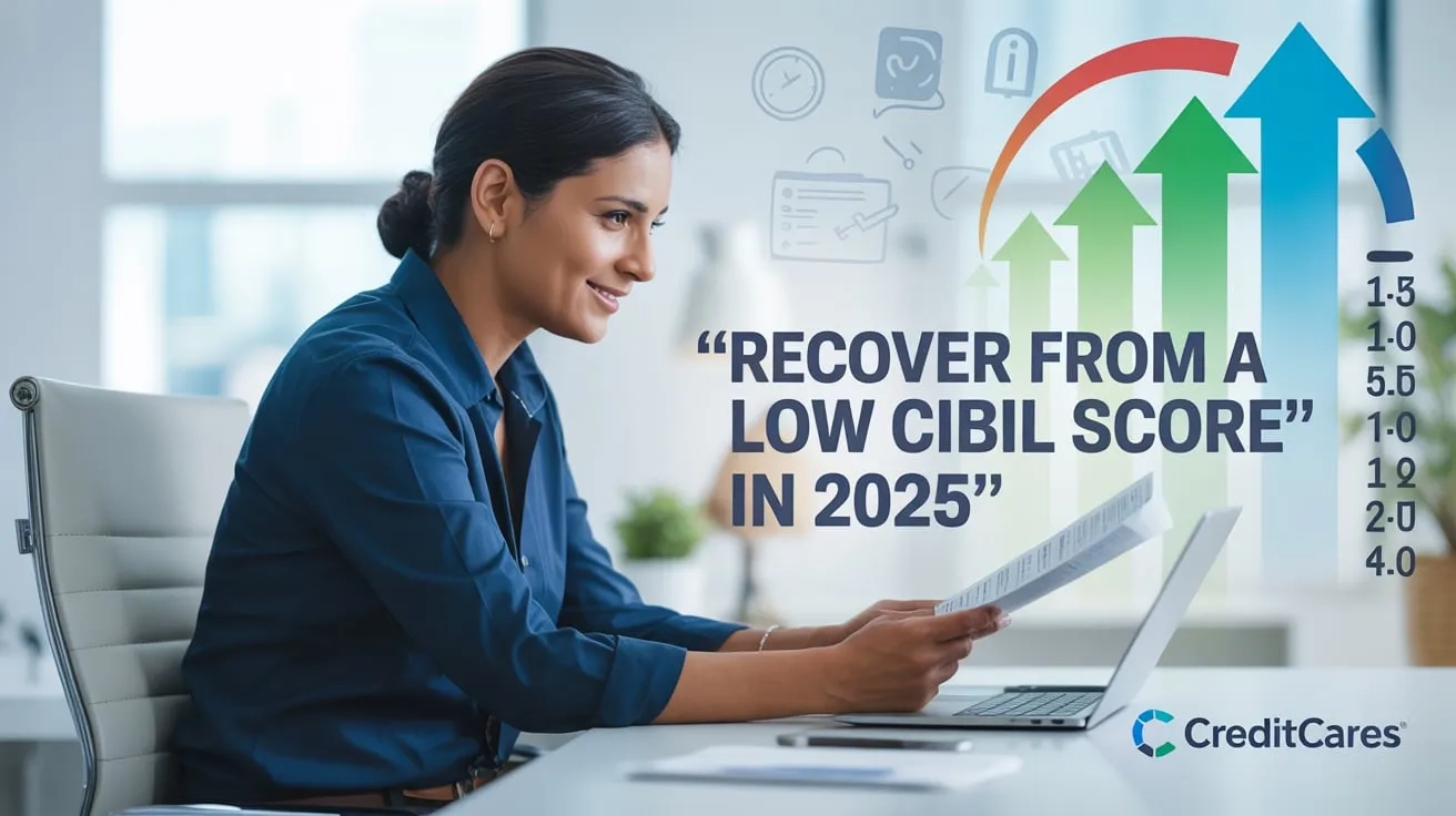 Low CIBIL score business loan, How to improve CIBIL score for business, CIBIL score tips for MSMEs,, , Credit score recovery 2025,