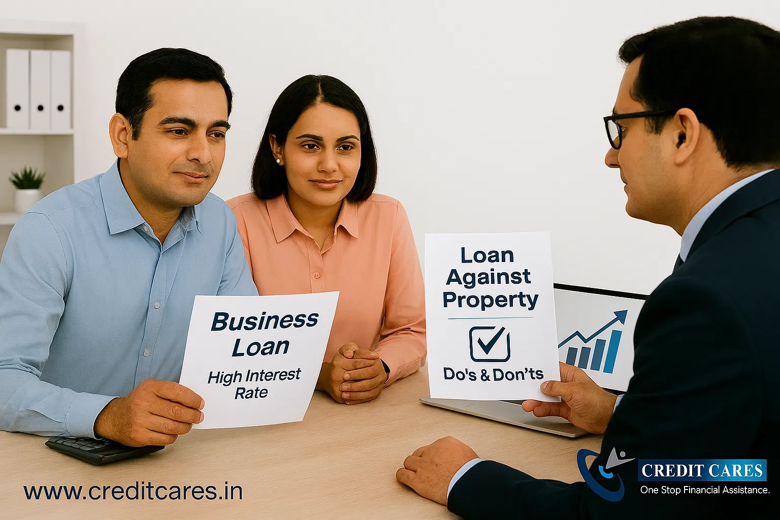 Loan Against Property Do’s and Don’ts checklist with Indian couple
