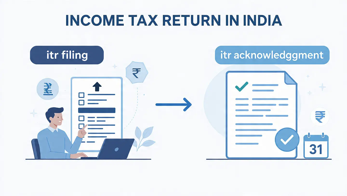 Difference between ITR Filing and ITR Acknowledgment
