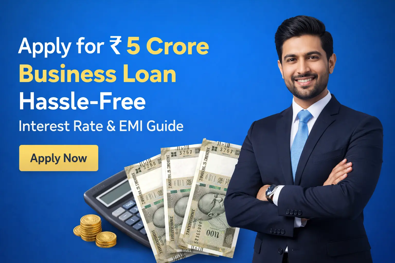 Apply for ₹5 Crore Business Loan Hassle-Free | Interest Rate & EMI Guide