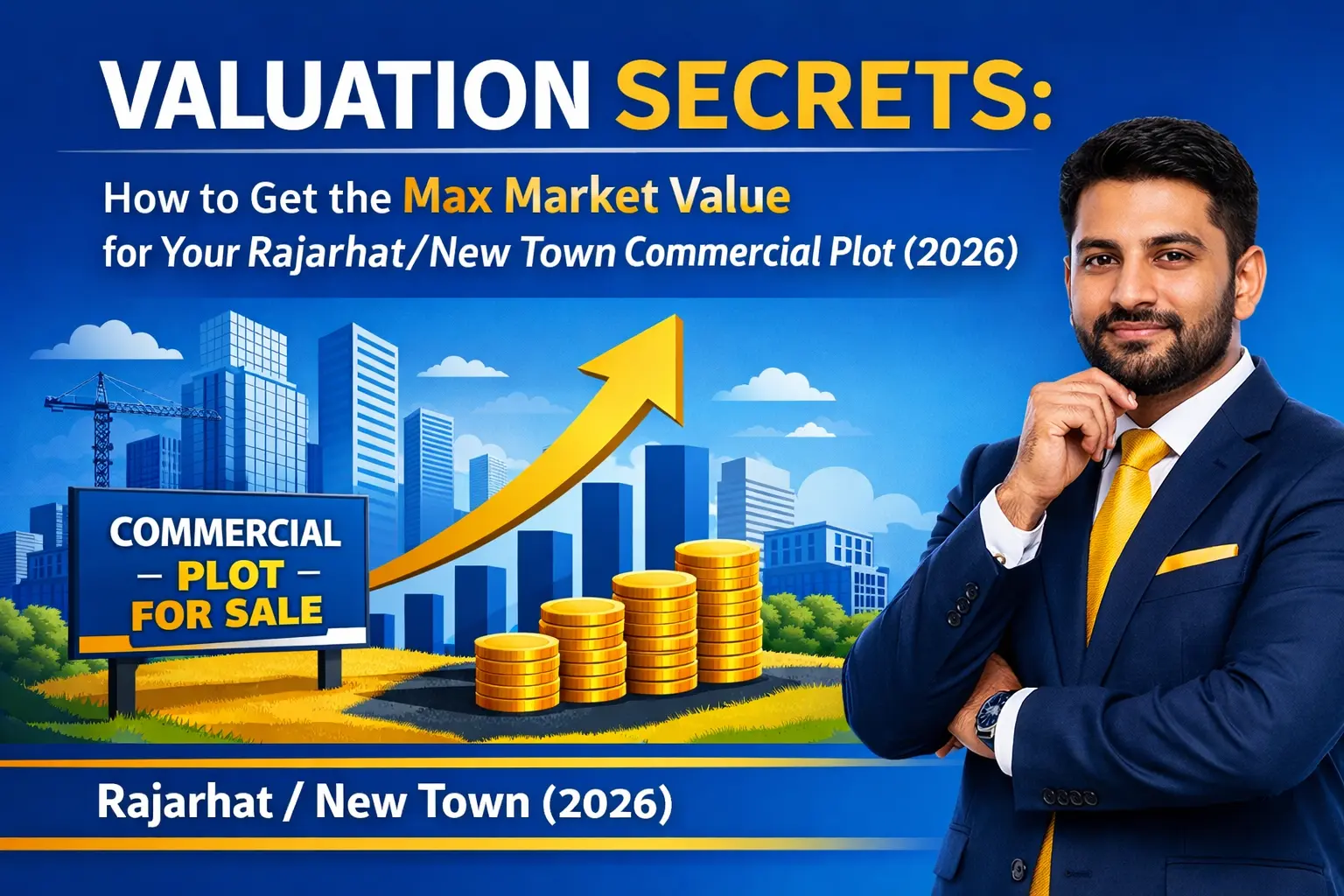 Valuation Secrets: How to Get the Max Market Value for Your Rajarhat/New Town Commercial Plot (2026)