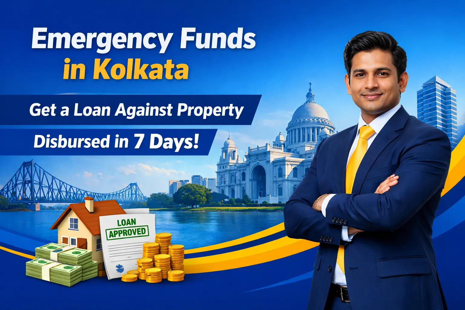 Emergency Funds in Kolkata – Get a Loan Against Property Disbursed in 7 Days (2026)