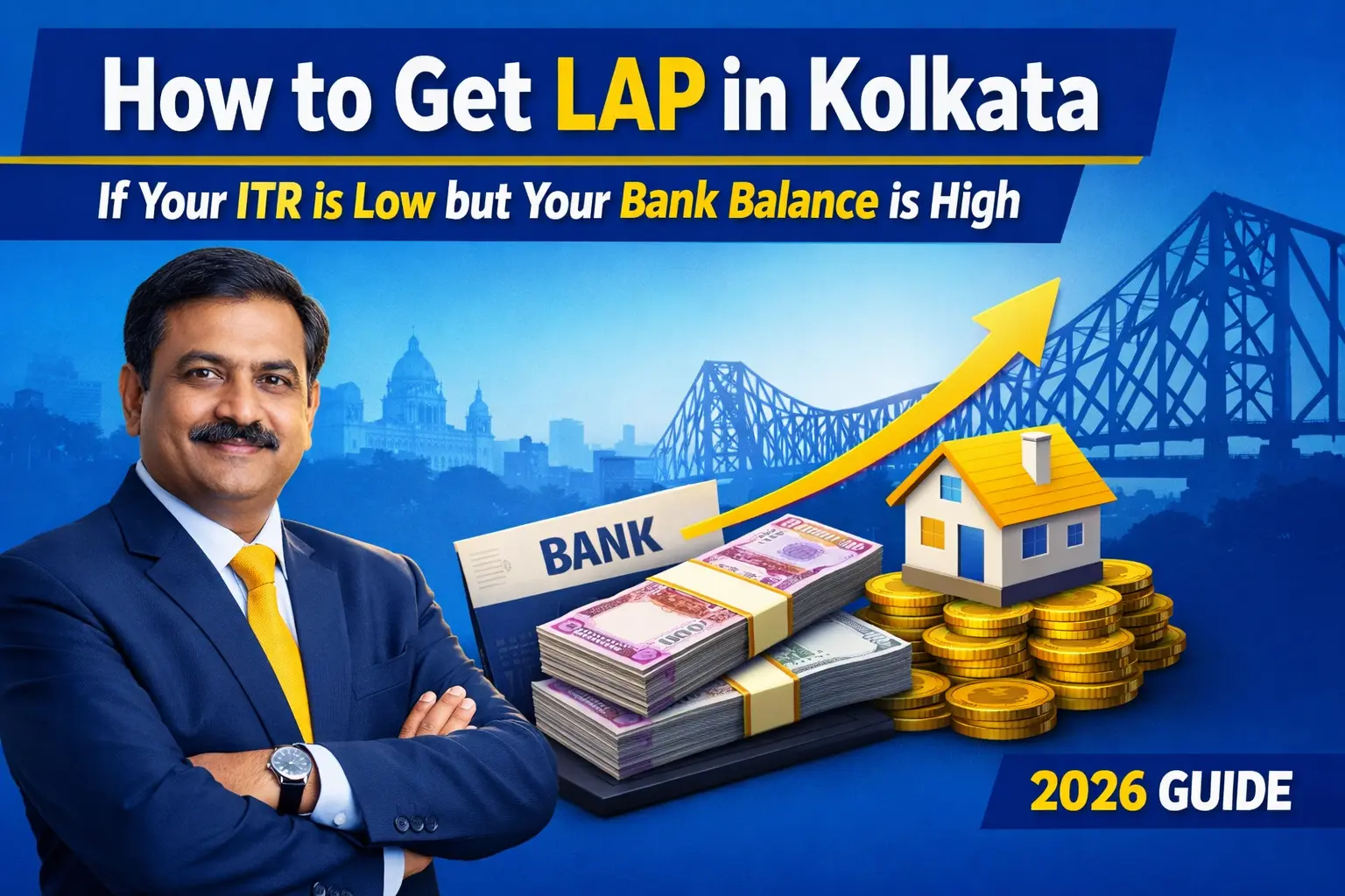 How to Get LAP in Kolkata if Your ITR is Low but Your Bank Balance is High