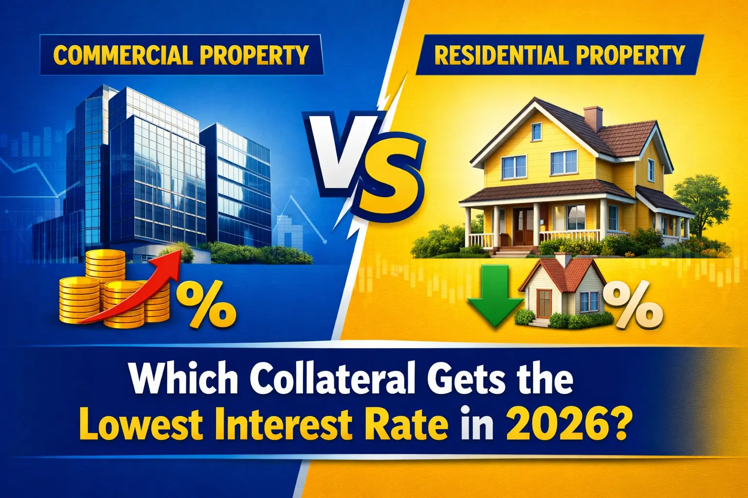 Commercial Property vs Residential: Which Collateral Gets the Lowest Interest Rate in 2026?
