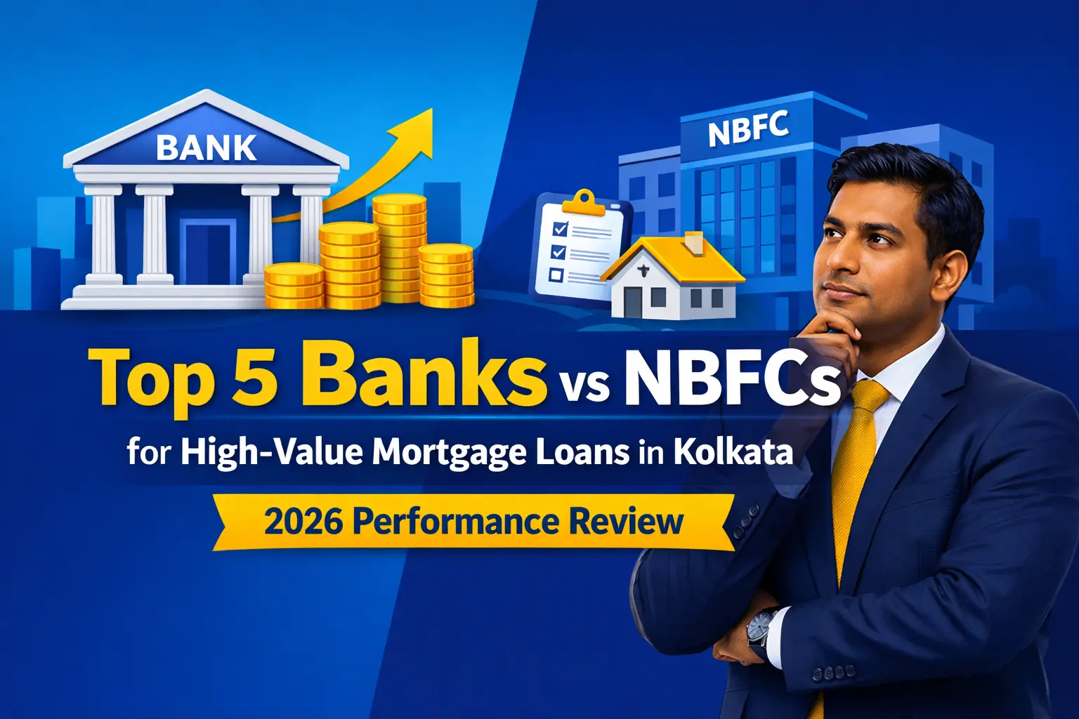 Top 5 Banks vs NBFCs for High-Value Mortgage Loans in Kolkata: A 2026 Performance Review