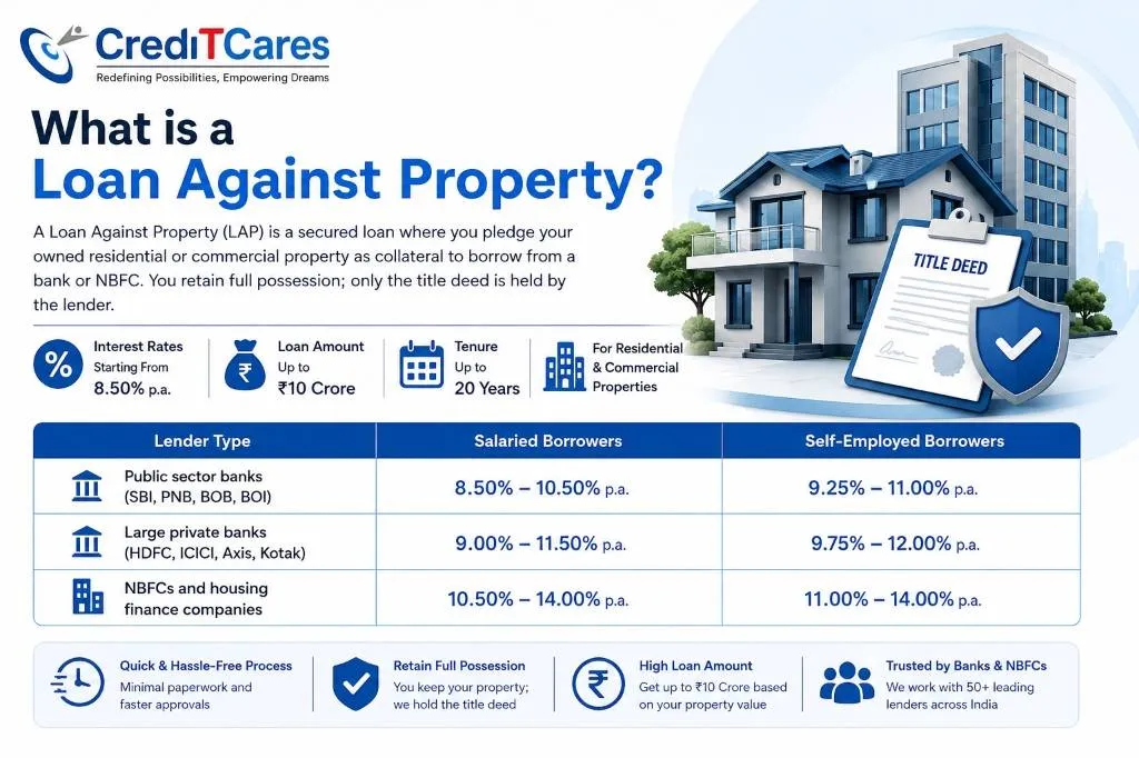 Loan Against Property Scheme Breakdown Infographic