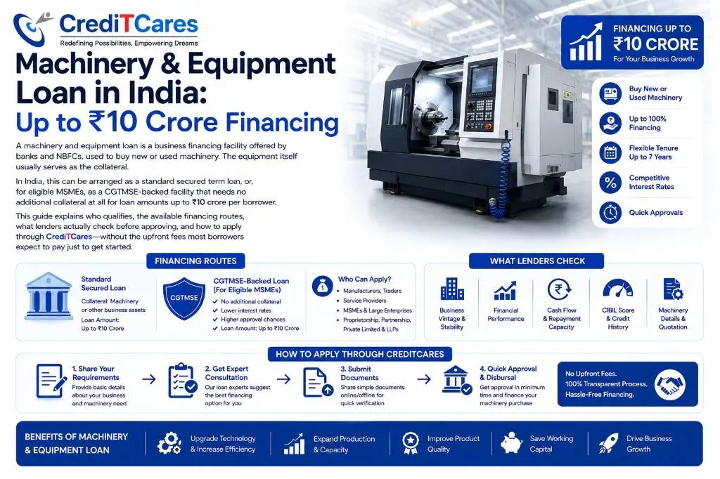 Machinery & Equipment Loan Scheme Breakdown Infographic