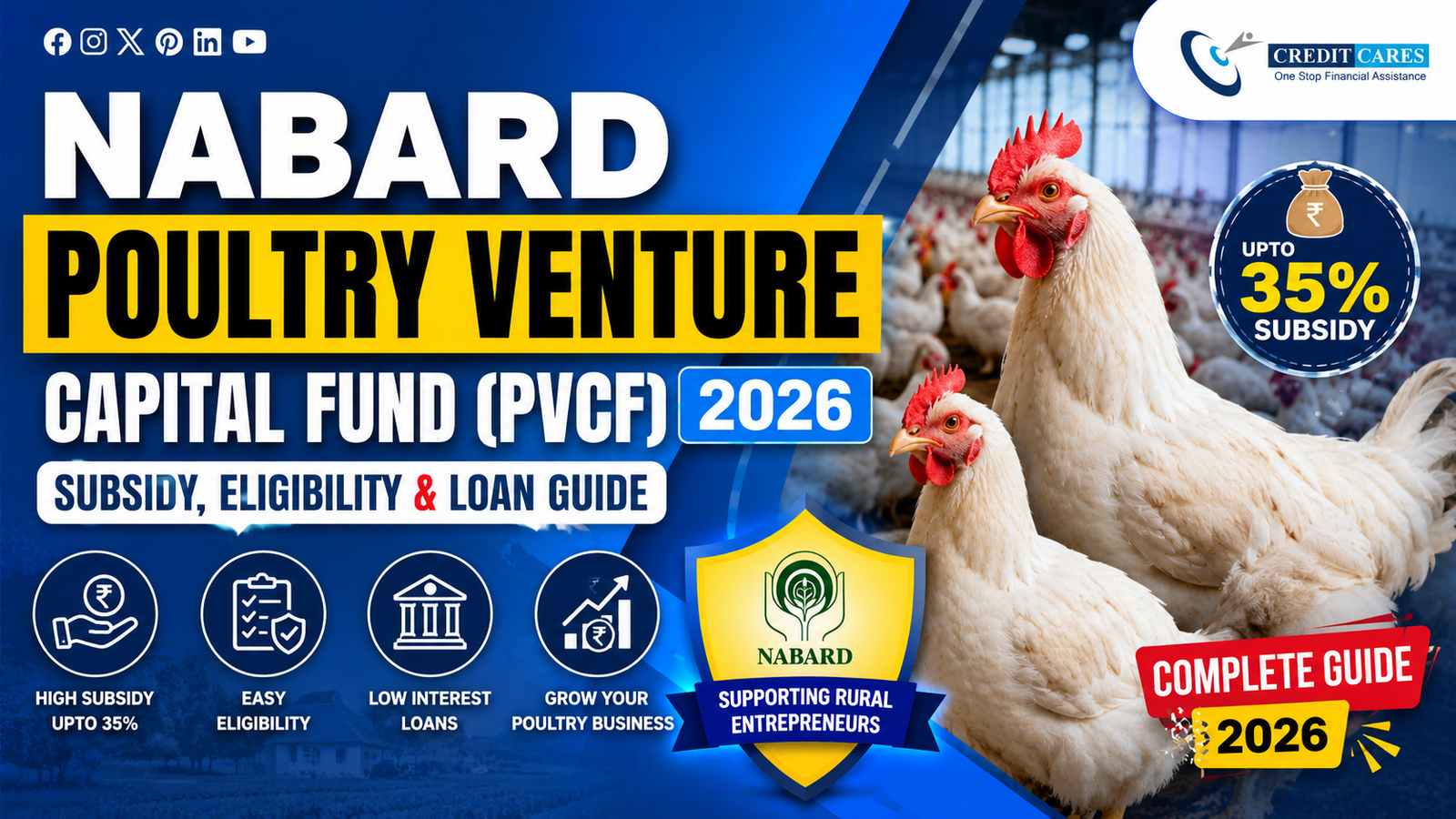 NABARD Poultry Venture Capital Fund (PVCF) 2026: Subsidy, Eligibility and Loan Guide by CreditCares